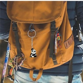 LiJuanWang Keyring Pendant, Gift Keyring, Panda Key Ring, Metal Lucky Charm, Panda Bear China Souvenir, Panda Key Ring, for Men, Women, Children (2)