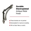 NACH Decorative Shelf Brackets, 4 Pack of 5.5 x 1.2