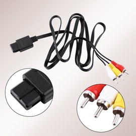 Zerone Cable compuesto AV de 1,8 metros compatible con consola de juegos N64