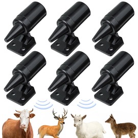 JAWUZ Pack of 6 Deer Whistles Ultrasound, Wild Warning for Car, Deer Whistles, Ultrasonic Wildlife Warning, Prevent Cars and Motorcycles From Being Driven by Wild Animals (A)