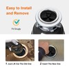 2Pcs 3 3/8" Garbage Disposal Splash Guard, Quiet garbage disposal