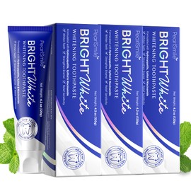 PearlSmile Hydroxyapatite Niacinamide Whitening Toothpaste – 5% Niacinamide + 10% Nano-Hydroxyapatite (nHAp) – Strengthens Enamel & Remineralizes – Fluoride-Free, 4.2oz (Pack of 3)