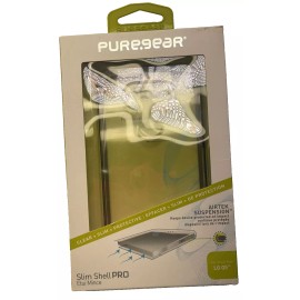 PureGear Slim Shell PRO Case for LG G5 - Clear/Light Gray