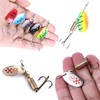 LURESMEOW Trout Lures Spinner Baits Fishing Lures Kit for Bass