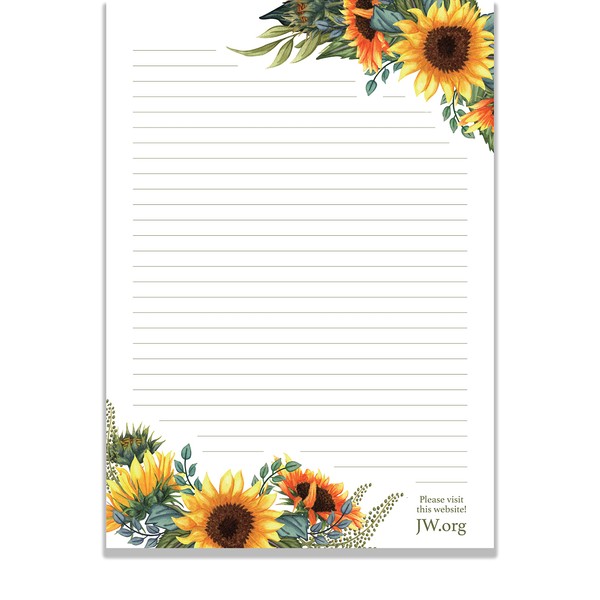 JW Letter Writing A4 Pad Stationery Paper Lined Gift Notepad