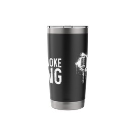 Karaoke King Singer Vintage Microphone Singing Stainless Steel Insulated Tumbler