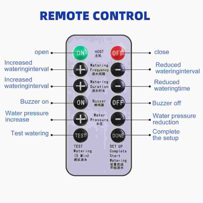 50ft Solar Automatic Drip Irrigation System Garden Watering System with