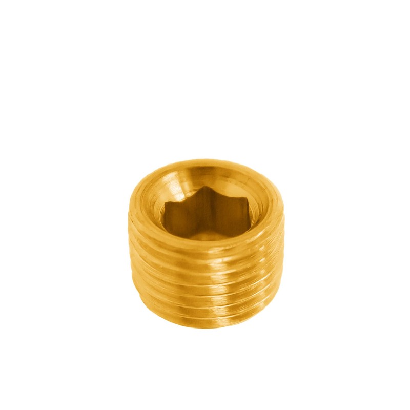 Brass Pipe Fitting,Hex Countersunk Plug,SAFYY 1/8" NPT Plug Male Pipe