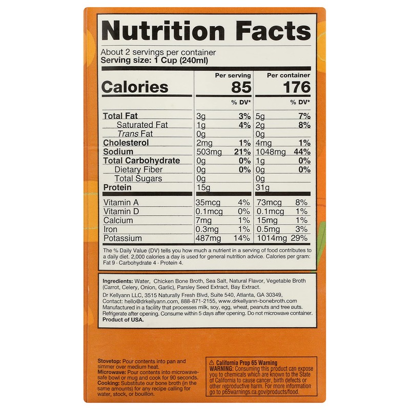 Dr Kellyann Broth Bone Rstd Chicken 16.9 FO