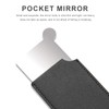 0XBIT Taschenspiegel Klein, 4 Stück Edelstahl Mini Spiegel, Spiegel Klein,