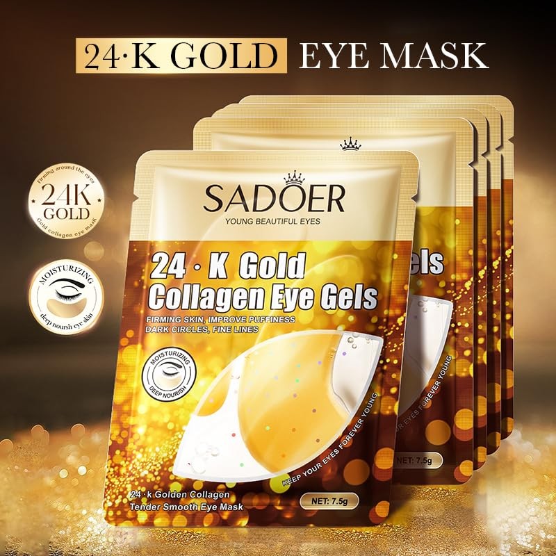 Ergothioneine Collagen Eye Gels, Firming Eye Masks, Pack of 5