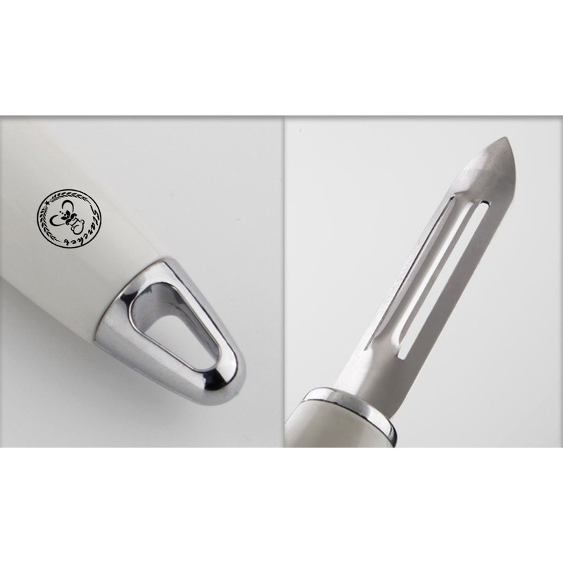 Starchef Straight Peeler Slicer,Vegetable Fruit Peeler Slicer,Ergonomic Handle,White