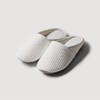 JAJU [JAJU] Waffle Cotton Washable Living Slippers (Women's)_White
