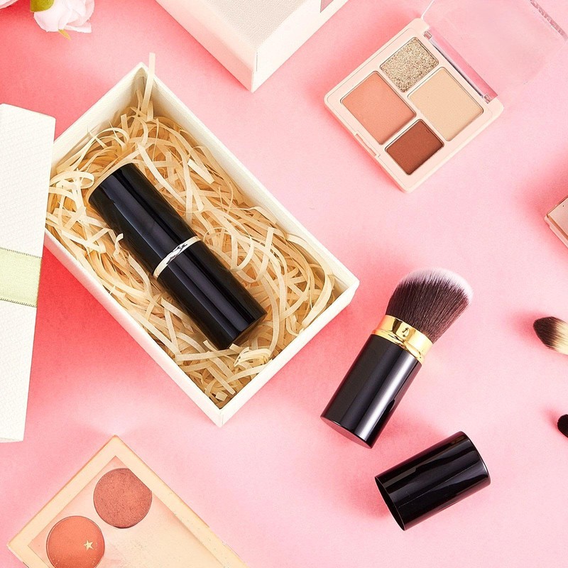 Tessco for you 2 Pcs Retractable Kabuki Makeup Brush Powder