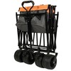 ZJMTOCYU 480Lbs Collapsible Wagon with Canopy, All-Terrain Wheels, Lightweight Foldable