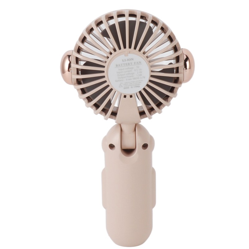Foldable Mini Fan Cute Lightweight 900mAh Adjustable Low Noise Handheld