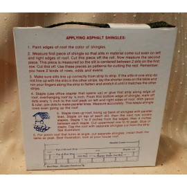 What's Next? INC MINIATURE DOLLHOUSE OR ROOM BOX CONTINUOUS BELT ASPHALT SHINGLES