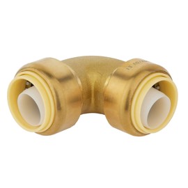 12 PCS EFIELD Push-Fit Fittings 1/2 Inch X 1/2 inch Elbow to Connect Pex, Copper, CPVC With Disconnect Clip