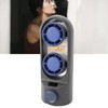Desktop Tower Fan Profesional Efficient Stepless Speed Adjustable Dual Turbine