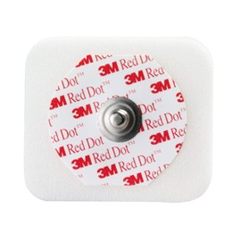 3M™ Red Dot™ ECG Monitoring Electrodes, 2560, Foam, Diaphoretic, 1.57 in x 1.38 in (4cm x 3,5cm), 50 ea/Bag, 20 Bag/Case