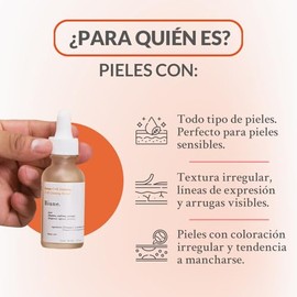 Serum de Vitamina C+E y Ginseng | Con Ácido Hialurónico y Adaptógenos | Antimanchas e Iguala el Tono de la Piel. Recupera el Brillo Natural | Fórmula 