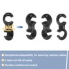 sourcing map 40pcs Bicycle S-Hook Clips Clamps Plastic Rotatable S