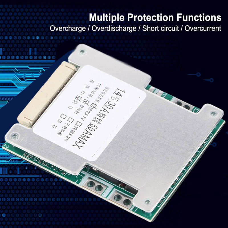14S 50V 30A Lithium Battery Protection Board BMS PCB Board