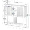 HOOBRO Gaming Floating Shelves with LED Lights, 28.7" LED Wall