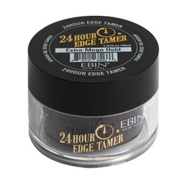 EBIN NEW YORK 24 Hour Edge Tamer Extra Mega Hold 1.01Fl Oz Strong Edge Control Gel, No Flaking, Sleek Smooth Finish, Long Lasting, Argan & Castor Oil