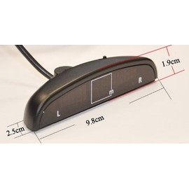 CISBO Rear Parking Reversing Sensor Kit with 4 sensors Buzzer & LED Displayer in Black