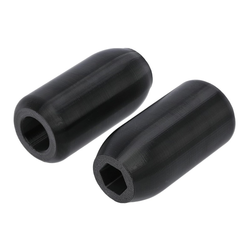 Set of Rear Crash Pads with TTG Black for Simson