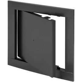 Vent Systems 6" x 6" Inch Anthracite Plastic Access Panel – ABS Service Door Cover for Drywall, Wall, Ceiling – Easy Open, Close for Plumbing, HVAC Systems – Indoor Use for Home and Office Improvement