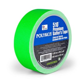 Berry Plastic Polyken 510N Premium Gaffer's Tape Neon Green 2"x50 yds. (48mm x 45m)