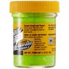 Berkley PowerBait Glitter Trout Bait, Chartreuse, Fishing Dough Bait, Scent