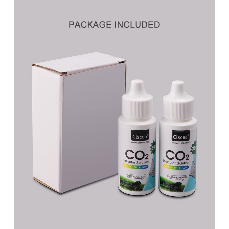 Clscea CO2 Indicator Solution Drop Checker Solution for Aquarium 60ml