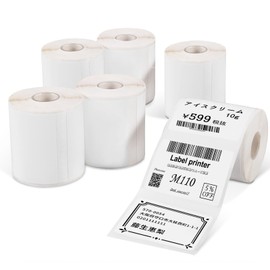 Phomemo M110 Compatible Genuine Cable Tags, Cable Labels, Thermal Rolls, Price Tags, 1.6 x 1.2 inches (40 x 30 mm), Rectangle Type, 230 Sheets/Roll, 6 Rolls, For Thermal Label Printers, Barcode
