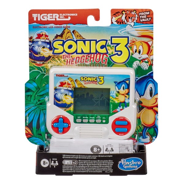 Hasbro Gaming Tiger Electronics Sonic the Hedgehog 3 Electronic LCD Video Game, Retro-Inspired Edition, Handheld 1-Player Game, Ages 8 and Up