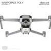 WRAPGRADE Main Device Skin Compatible with DJI Mavic2 (Airforce Silver)