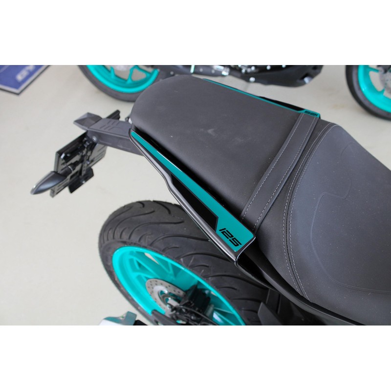 Tankpad 3D Graphics Kit Compatible with Yamaha MT-125 Midnight Cyan