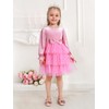 URMAGIC 2-7Y Toddler Girls Fall Winter Velvet Tulle Tutu Dresses