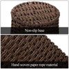 Bekith 2 Pack Small Wicker Waste Paper Basket Woven Basket