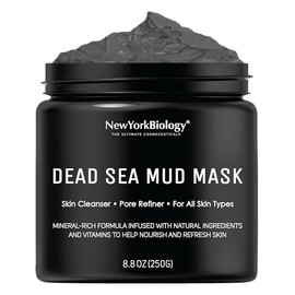Dead Sea Mud Mask for Face & Body - 100% Natural Spa Quality - Best Pore Reducer & Minimizer to Help Treat Acne , Blackheads & Oily Skin - Tightens Sk