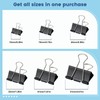 208 PCS Binder Clips Paper Clamps Assorted Sizes, Metal Paper