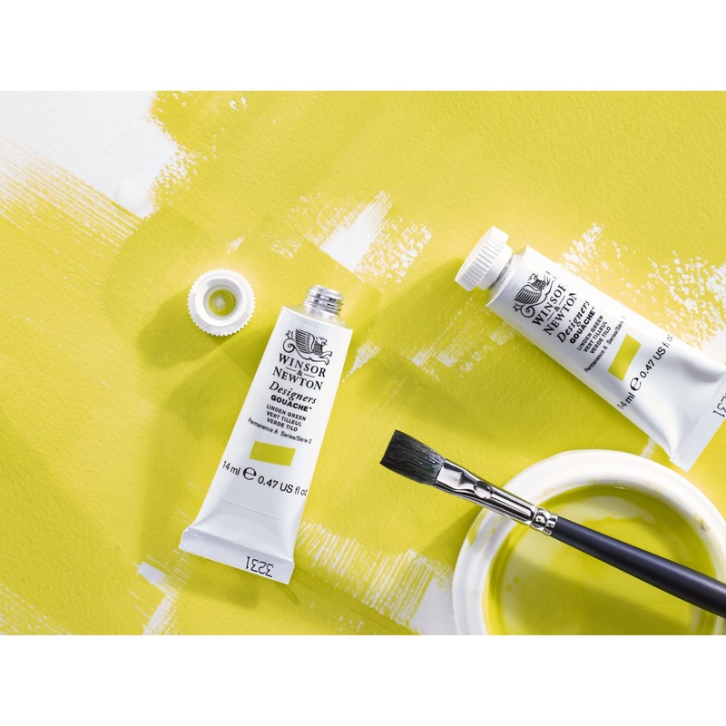 Winsor & Newton Designers Gouache, Jet Black, 14 ml Tube