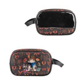 VAMSII Fantasy Book Lover Merch Glass Fiction Fan Toiletry Cosmetic Bag Reading Books Lover Gifts Romance Themed Gift (CAFantasyToiletry)