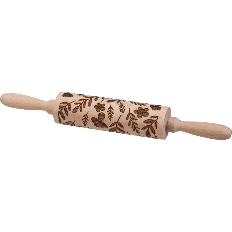 Primitives by Kathy Small Mushrooms Rolling Pin