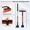 AMADAW 45" Extendable Snow Brush and Ice Scrapers for Car