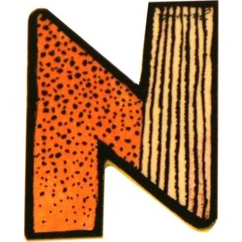 Janosch Wooden Letter N Assorted Colours
