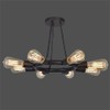 Dakota 8 Light Bronze Ceiling Mount