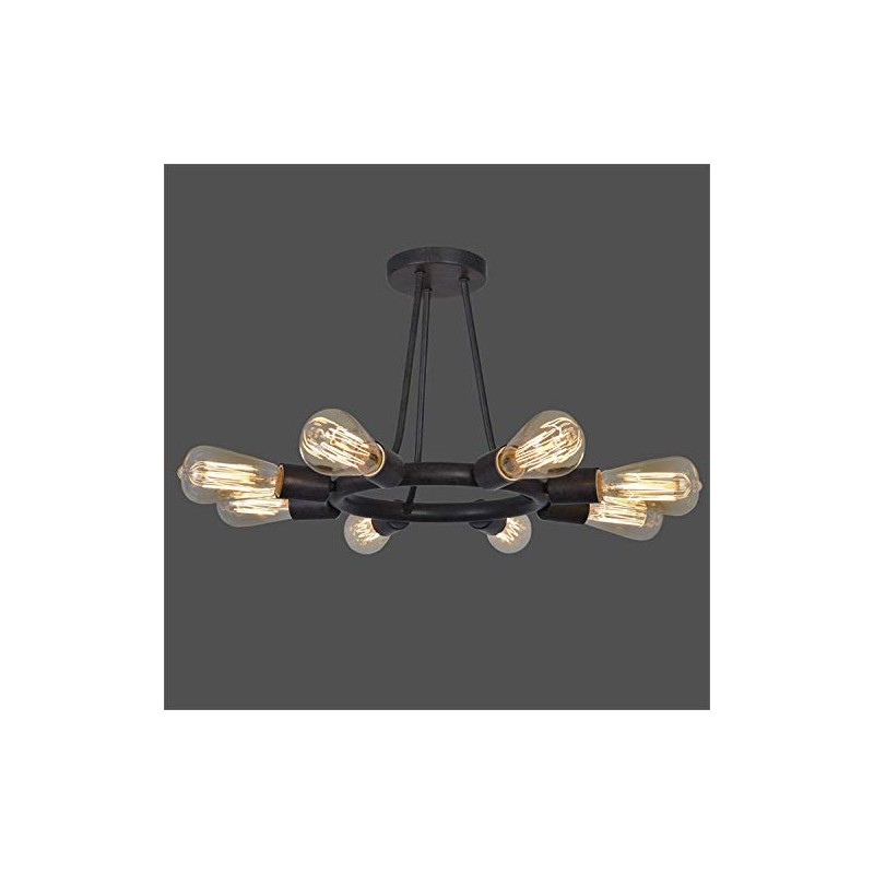 Dakota 8 Light Bronze Ceiling Mount